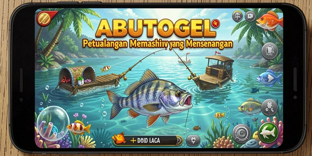 Tampilan menarik dari gameplay ABUTOGEL dengan ikanan beragam.
