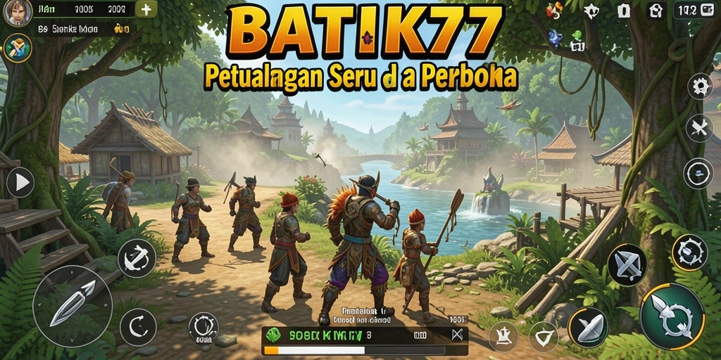 Screenshot gameplay BATIK77 menampilkan dunia terbuka yang menakjubkan.