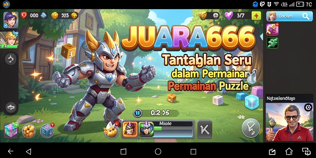 Screenshot JUARA666 menampilkan gameplay Puzzle yang seru dan menantang.