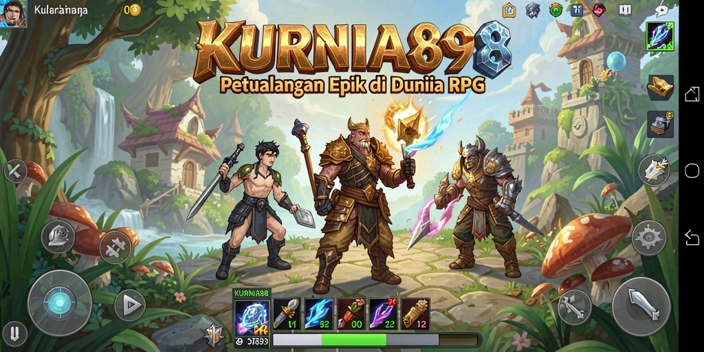 Tampilan gameplay RPG di KURNIA898 yang epik dan mendebarkan.