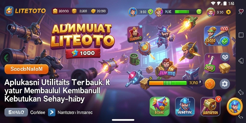 Tampilan antarmuka aplikasi LITETOTO yang sederhana dan fungsional.