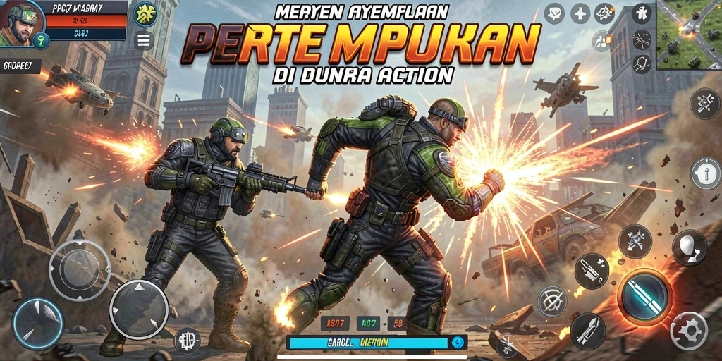 Tangkapan layar menampilkan aksinya yang mendebarkan dalam PCPC7.