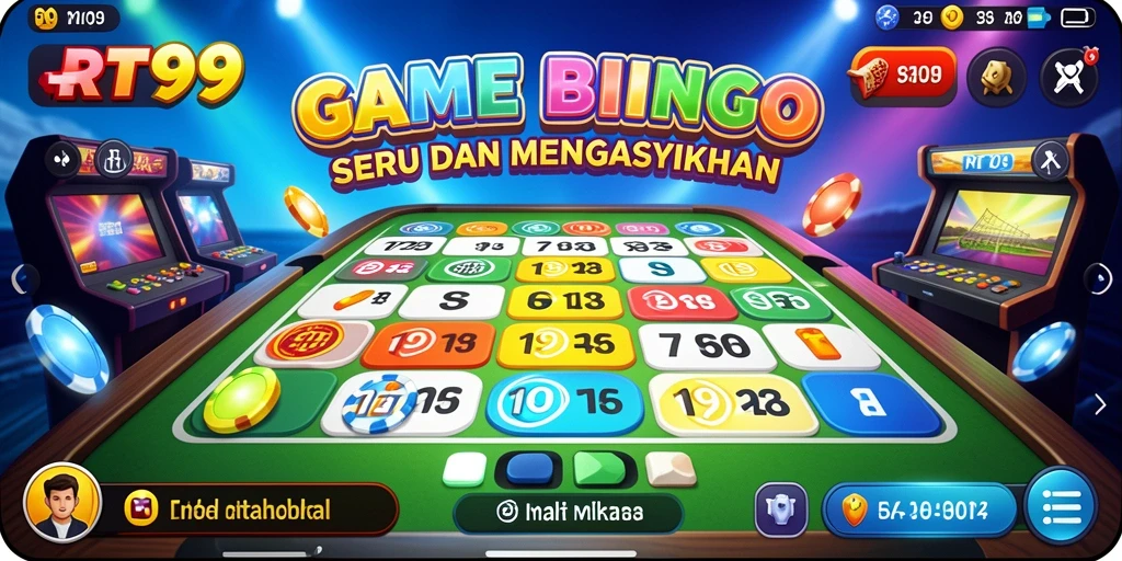 Screenshot gameplay RT99 yang menampilkan keseruan permainan Bingo.
