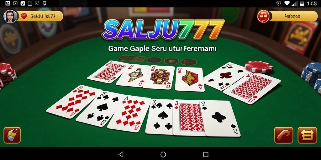 Tampilan seru gameplay Gaple di SALJU777 dengan grafis menarik.