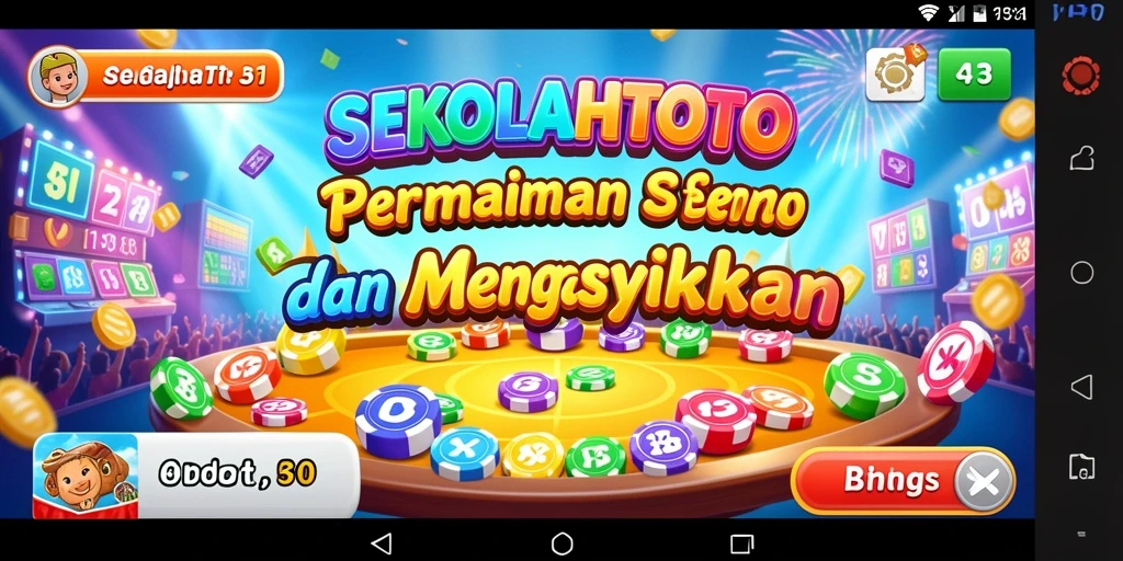 Tampilan menarik dari gameplay Bingo di SEKOLAHTOTO.
