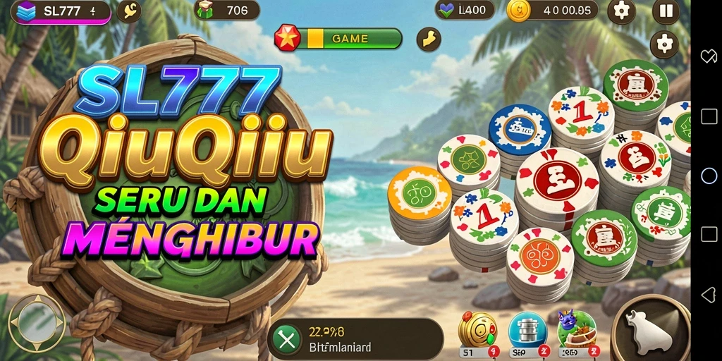 Screenshot gameplay SL777 menampilkan keseruan bermain QiuQiu.