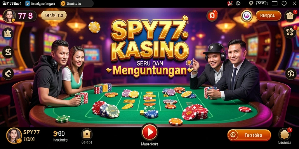 Tampilan menarik gameplay SPY77 di Kasino yang seru.